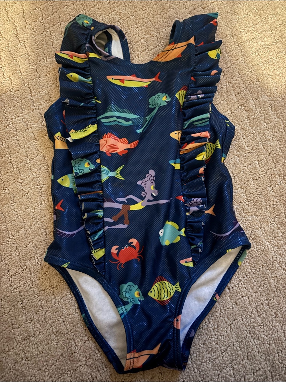 Disney’s Luca One-Piece Swimsuit with Ruffles